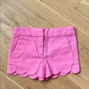 Crewcuts Girls Pink Scalloped Hem Shorts - Size 2